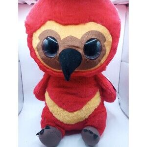 Harry Potter Red Fawkes Phoenix Plush Stuffed Animal  NEW Scratch Eye 12"